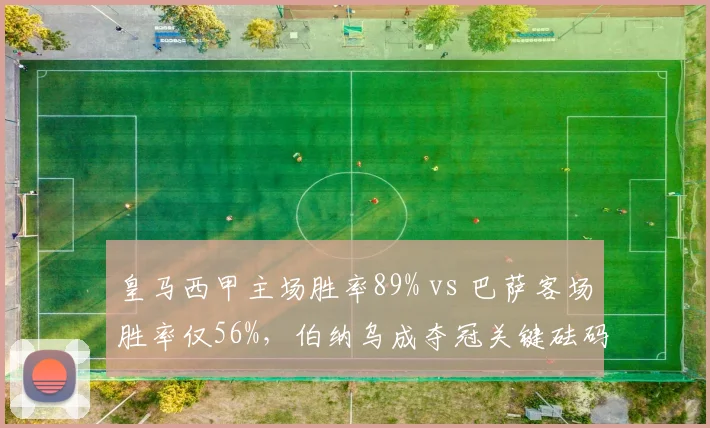 皇马西甲主场胜率89% vs 巴萨客场胜率仅56%，伯纳乌成夺冠关键砝码